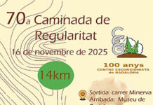 El Centre Excursionista de Badalona organitza el 16 de novembre la 70a Caminada de Regularitat amb final al Museu