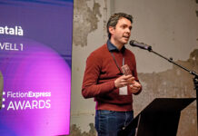 Rubèn Montañá, guardonat amb el Premi Fiction Express de literatura, amb el vot de 100.000 lectors catalans