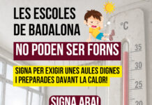Badalona En Comú impulsa una campanya de signatures per exigir la climatització de totes les escoles públiques de la ciutat